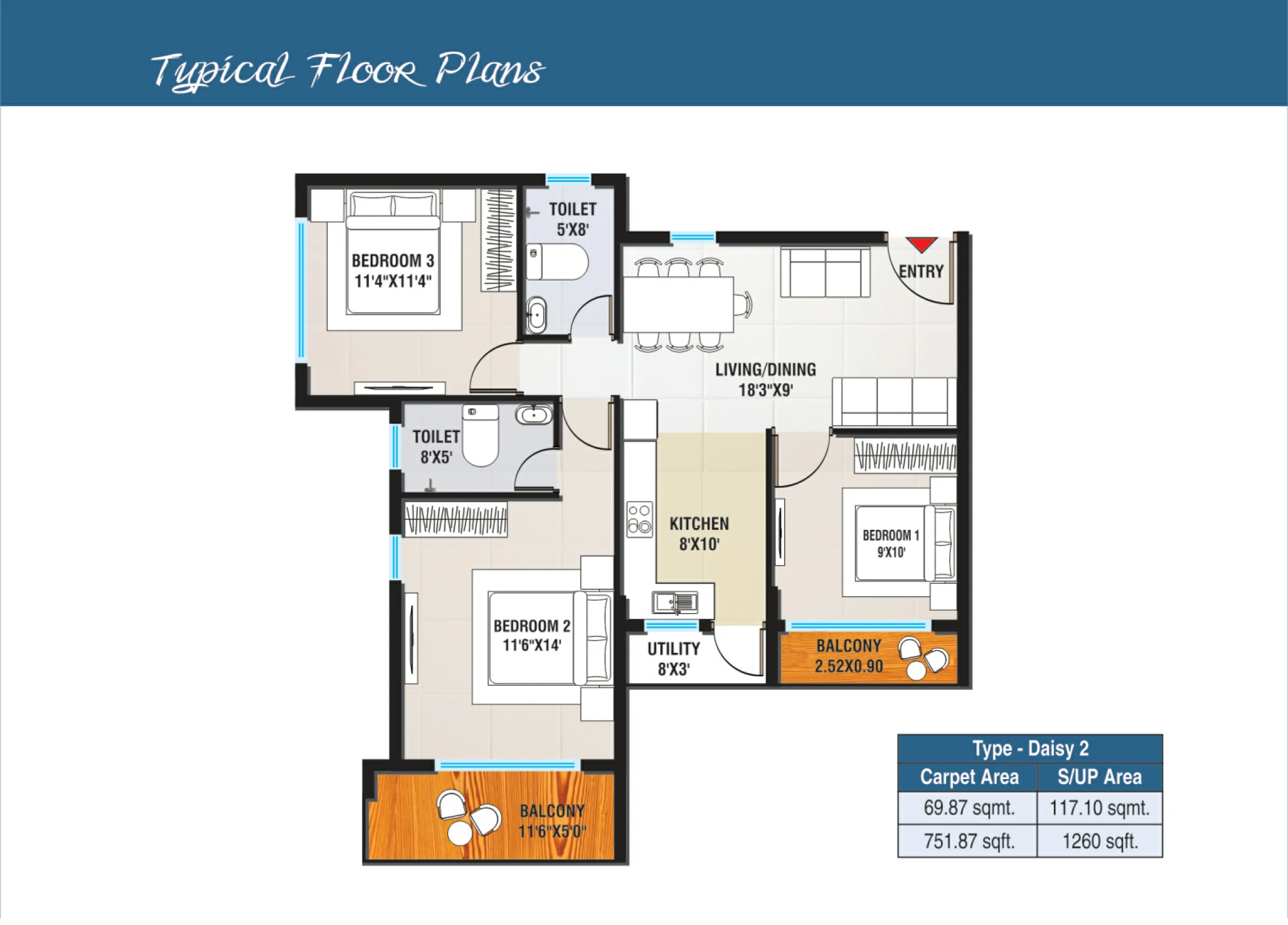 3 BHK Flats in Bhopal for Sale | Ready to Move Flats in Bhopal
